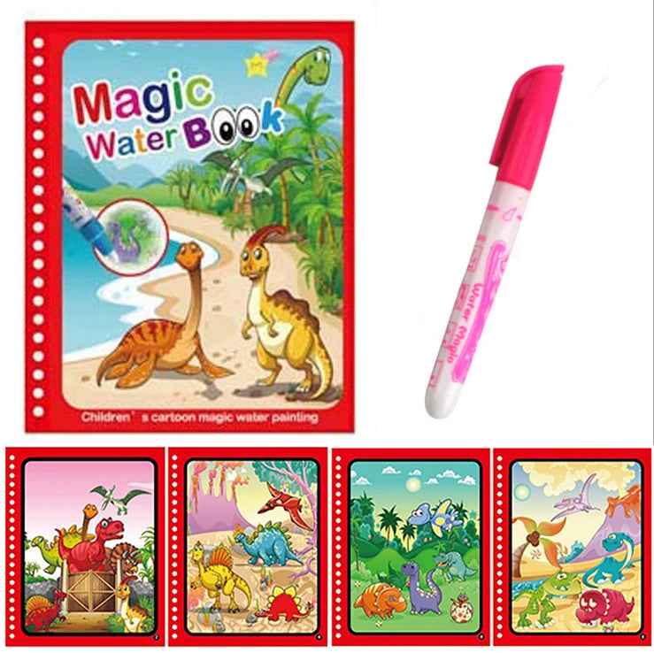 🌈 Magical Water Reveal Book 🖌️ No Mess, All Fun! Perfect for Little Explorers 🚀 - ThiGui
