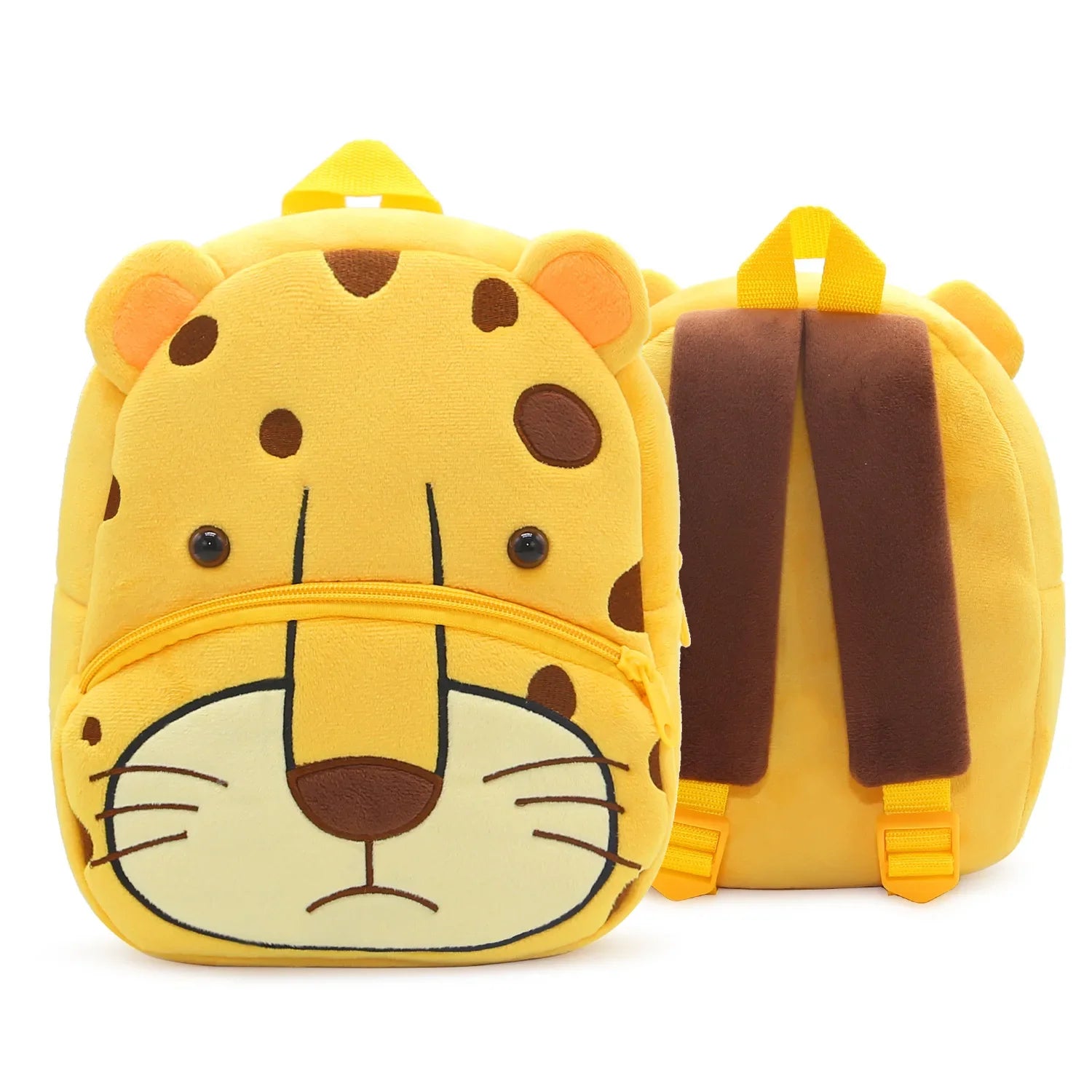 🦁 Cuddly Animal Backpack – Soft Plush Bag for Little Adventures! 🎒💛 - ThiGui