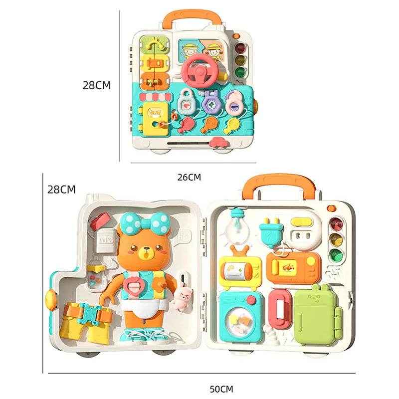 🎁Little Explorer’s Light-Up Busy Board – Switch, Learn & Play Anywhere! - ThiGui