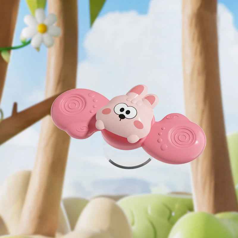 🌀 Stick, Spin & Smile – Suction Spinner Toy for Busy Little Hands! 🌈👶 - ThiGui