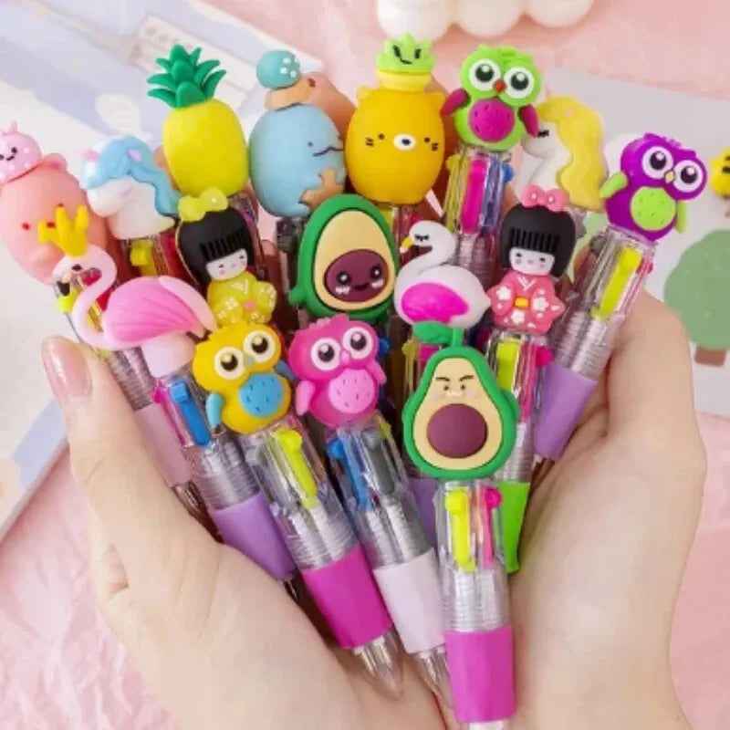 🖊️Magical 4-Color Cartoon Pens – The Ultimate Fun Writing Buddy for Creative Boys - ThiGui