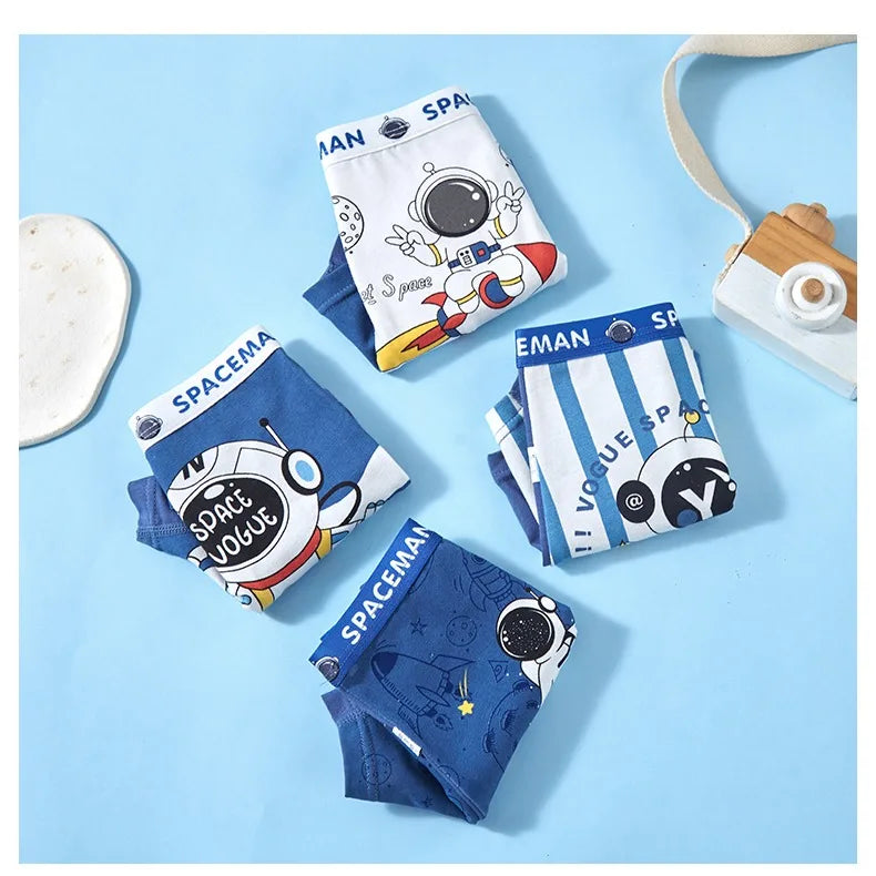 🩲🧒 Cotton Cartoon Boxer Set – Soft, Breathable & Perfect for Little Movers! 🌟🧺 - ThiGui