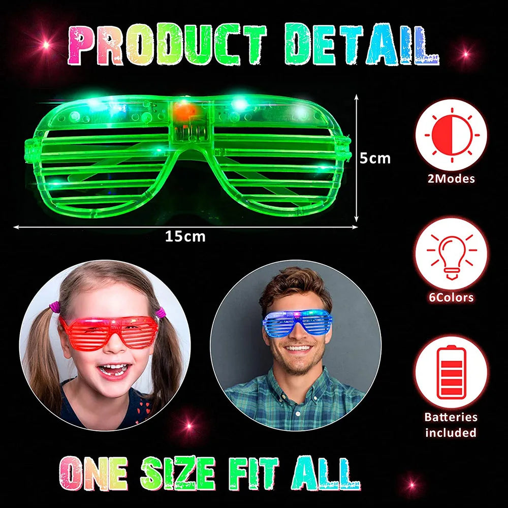 🎉 Glow Party Glasses – Light-Up Fun for Birthdays, Sleepovers & Celebrations! 😎✨ - ThiGui