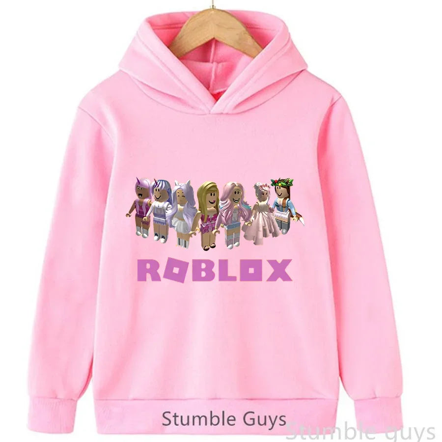 Roblox Autumn Kids Hoodie 🎮🍂 Trendy Game Graphic Sweatshirt - ThiGui