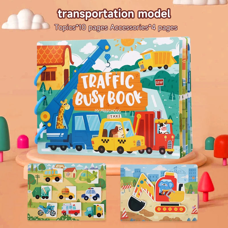 📘 My First Montessori Busy Book – Hands-On Learning Fun for Little Minds! 🧠✨ - ThiGui