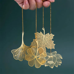 🍃 Golden Merci Bookmark – A Thoughtful Leaf for the One Who Helped Them Grow 🌟📖 - ThiGui