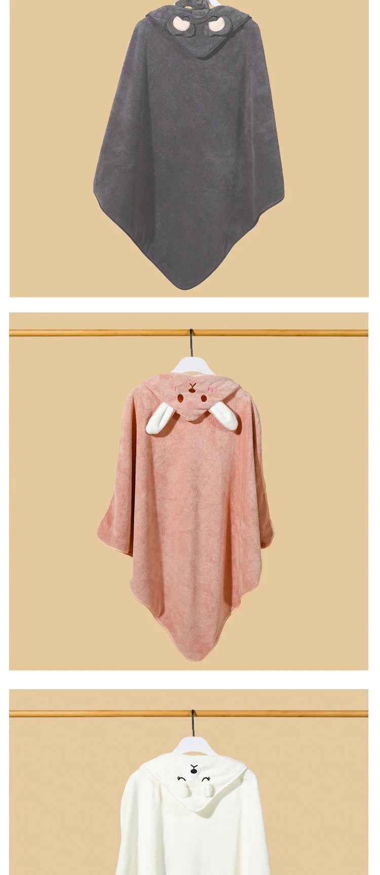 🐼 Cartoon Animal Hooded Bath Towel – Cosy Cuddles After Every Splash! 🛁🧼 - ThiGui