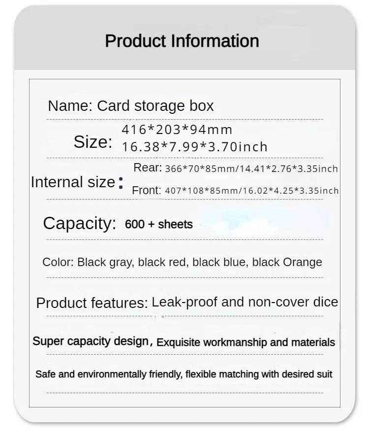 📚Deluxe Card Keeper: PU Leather Storage Box with Magnetic Lid for Trading Cards - ThiGui