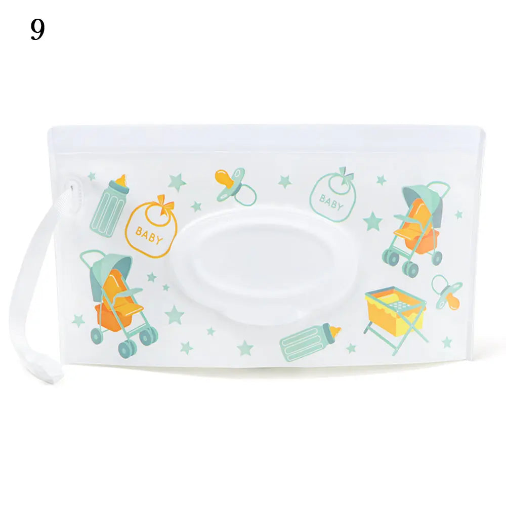 🧷 Smart Wet Wipes Bag – Snap, Strap & Go! Perfect for Mum Life on the Move! 💖🍼 - ThiGui