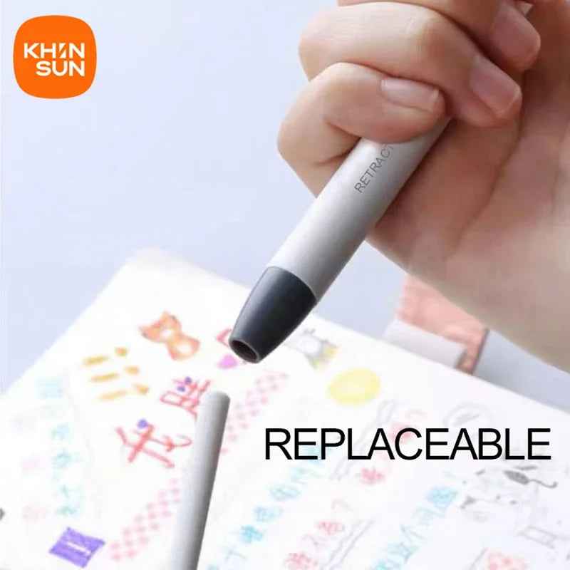 Retractable Pencil Eraser Pen Supplies - ThiGui