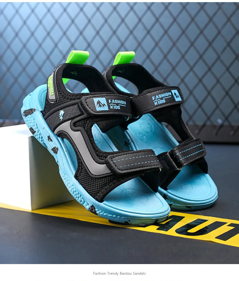 🏖️ Adventure-Ready! Camouflage Summer Sandals for Active Boys 👣💥 - ThiGui
