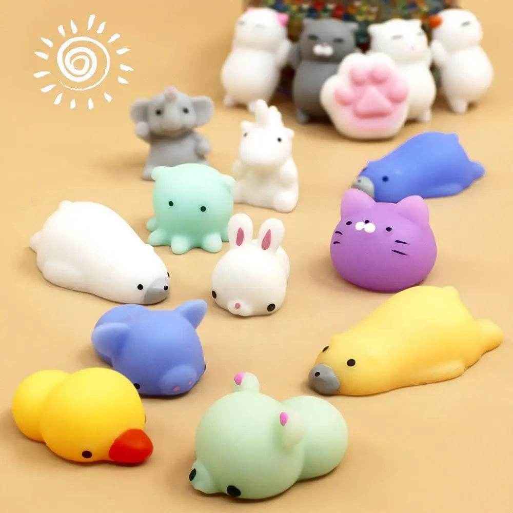 🐻Squishy Animal Friends – 10 Squeeze & Smile Toys for Happy, Calm Little Hands - ThiGui