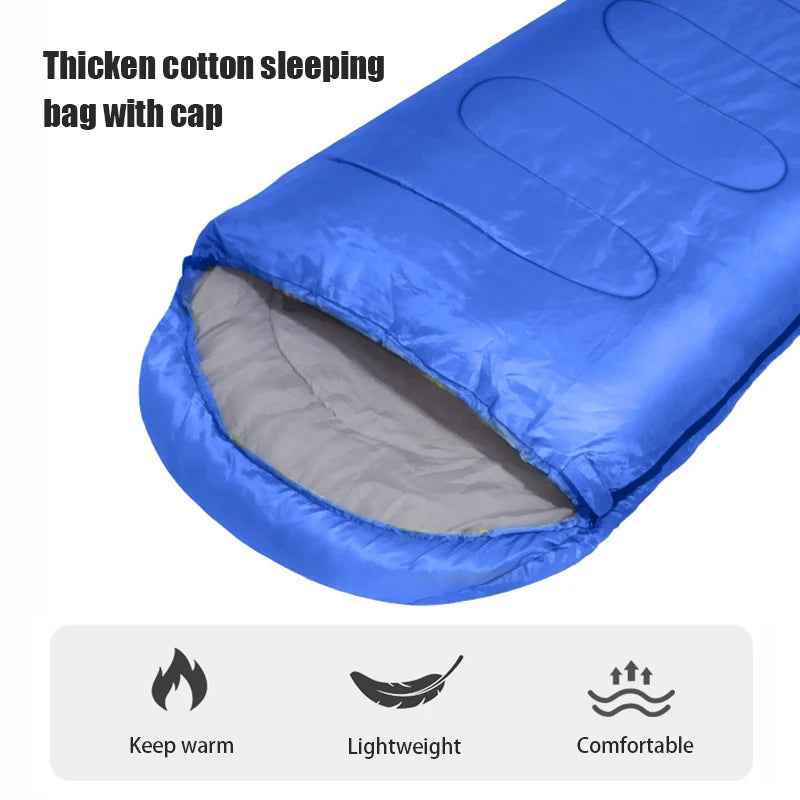 🏕️ Toasty Nights, Happy Campers! – Kids’ Hooded Sleeping Bag 🌙🧸 - ThiGui