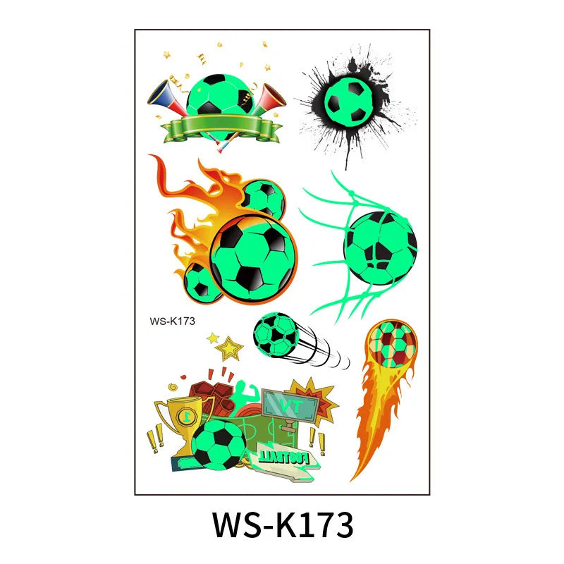 ⚽🌟 Glow-in-the-Dark Football Tattoos – Kick Off the Fun at Any Kids’ Party! 🎉👦 - ThiGui