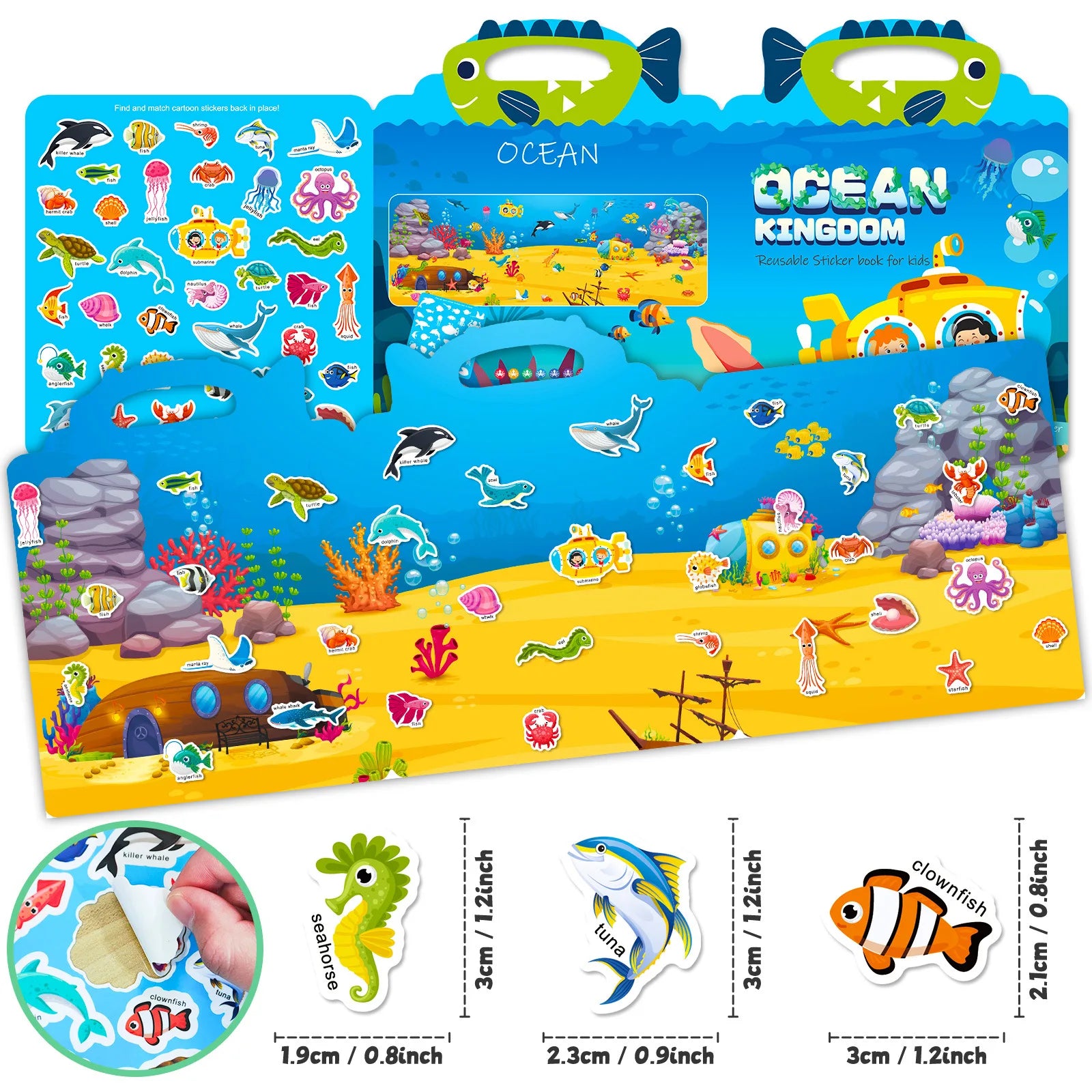 🎨Reusable Animal Scene Sticker Book – Endless Imaginative Fun! 📚✨ - ThiGui