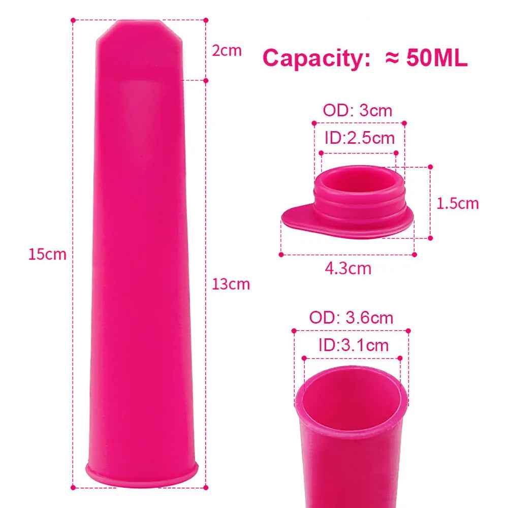 🍦Fun & Easy Summer Treats: Reusable Silicone Popsicle Molds for Kids - ThiGui