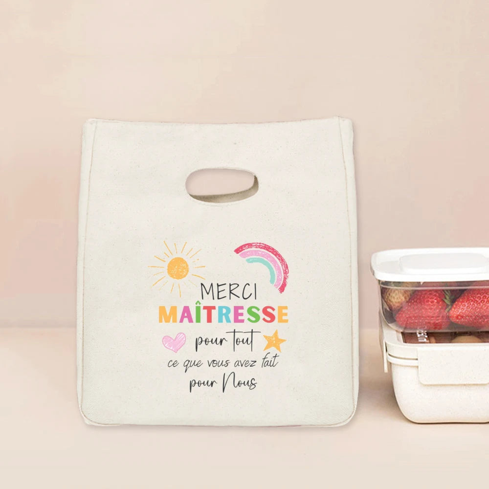 🍱 Thank You Teacher Thermal Lunch Bag – A Warm Hug in a Practical Gift! 🌟 - ThiGui