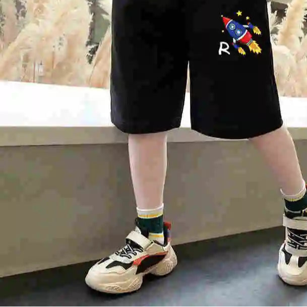 🌌 🚀 Space-Themed Summer Shorts for Boys – Comfy Cotton, Cool Design & Handy Pockets! 🌞👦🚀🩳 - ThiGui