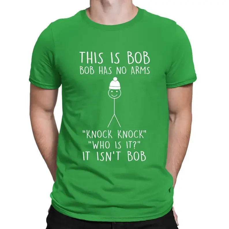 This Is Bob Stickman Joke Tee 😂🎭 Funny Vintage Cotton Graphic Shirt - ThiGui
