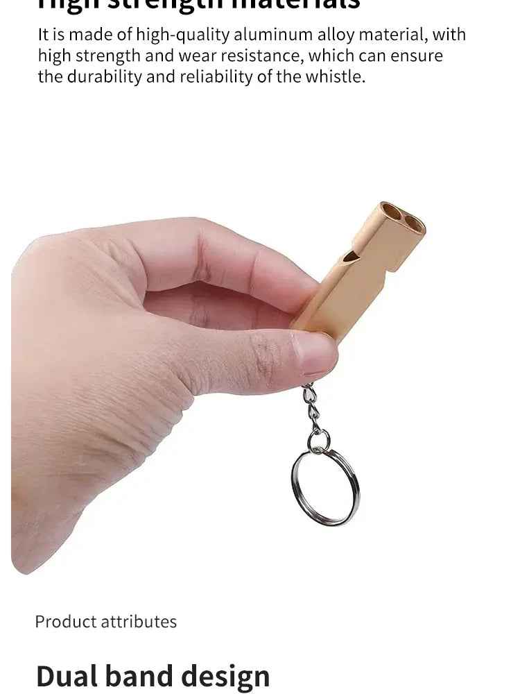 🛡️Flat Dual-Tone Safety Whistle – Compact & Loud for Outdoor Adventures with Your Little Explorer - ThiGui