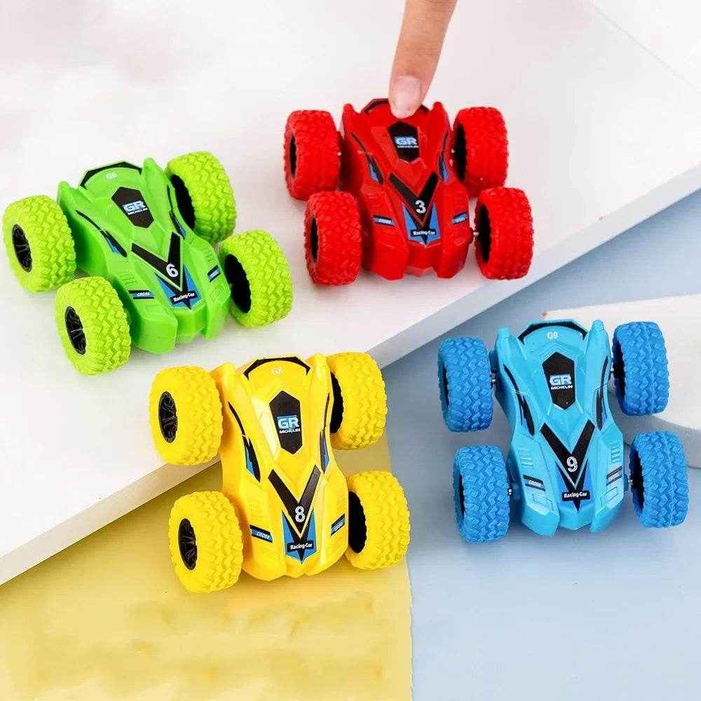 🎁Double-Sided Pull Back Car for Boys That Flips Crashes and Keeps on Racing - ThiGui