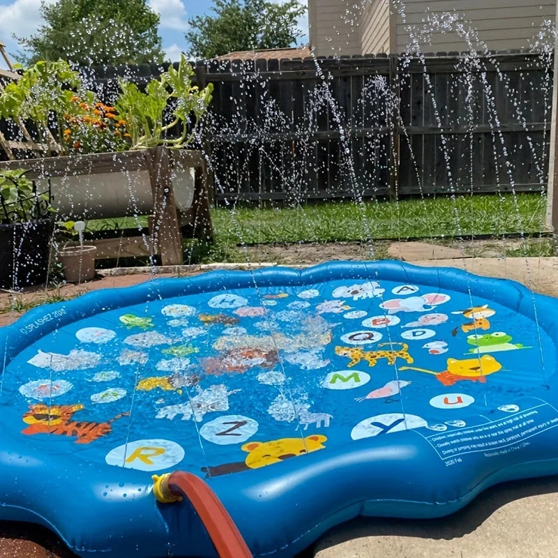 💦 Splash Time! Water Sprinkler Mat for Kids & Pets – Garden Fun All Summer 🐾🌞 - ThiGui