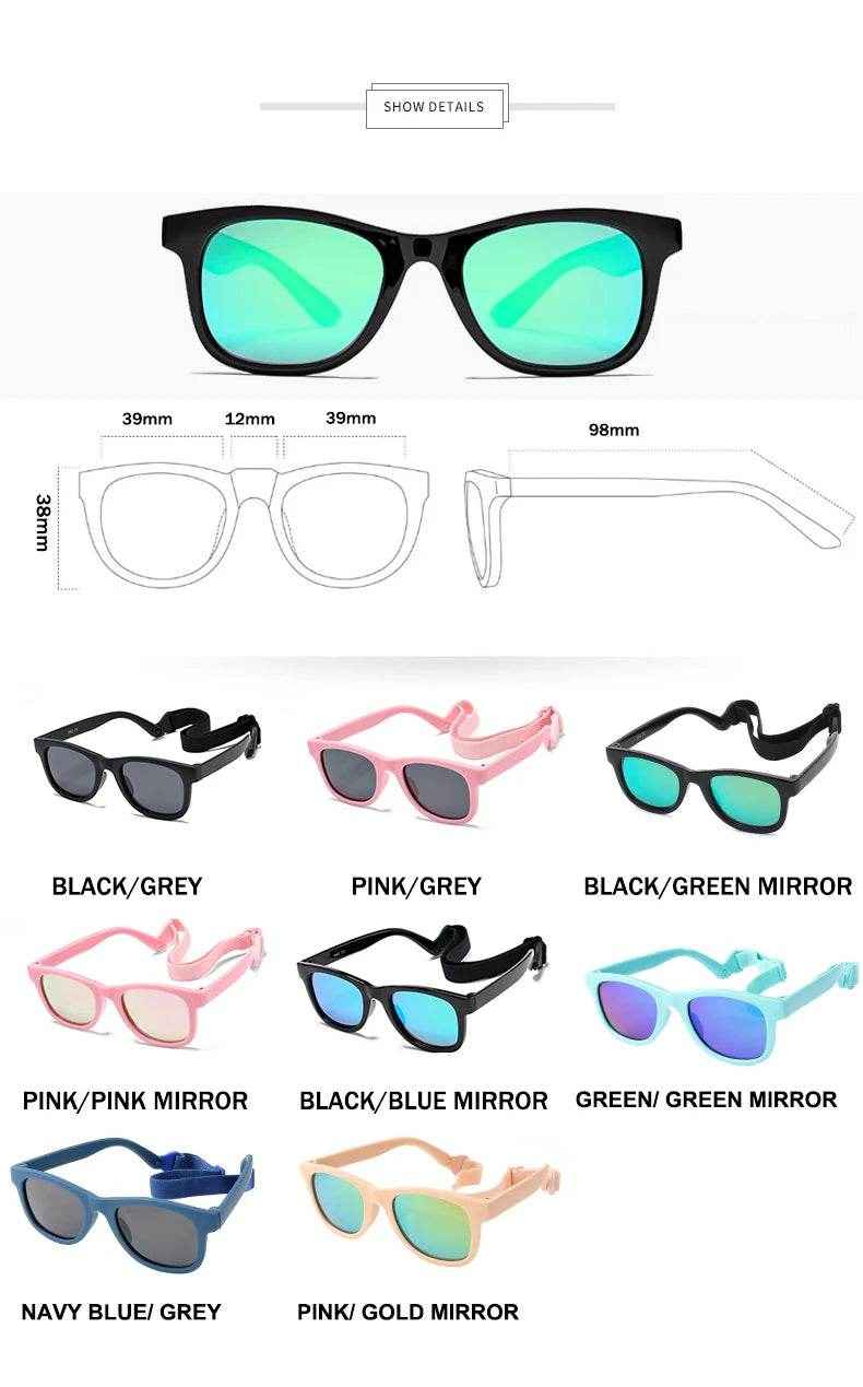 😎Adorable Bendable Polarized Baby Sunglasses – Safe, Stylish, and Super Comfy! - ThiGui
