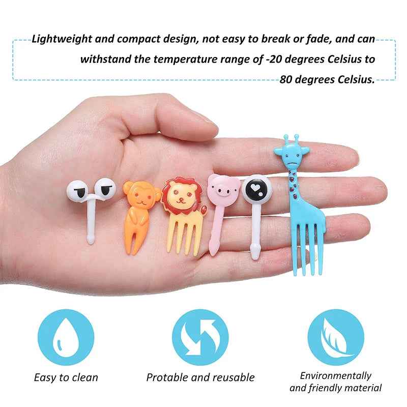 🐰🍎 Cute Animal Food Picks – Make Mealtime Fun & Fuss-Free! 🍱🎉 - ThiGui