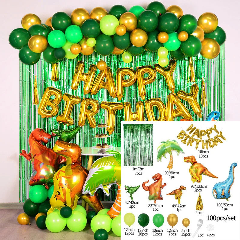🦕 Jurassic World Dino Party Set 🎈 | Roars, Balloons & T-Rex Table Fun for Kids! 🎂🎉 - ThiGui