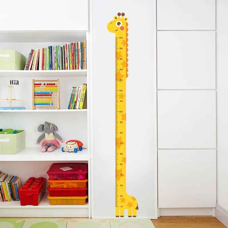 Watch Me Grow! Cute Animal Height Chart Wall Sticker for Boys’ Rooms - ThiGui