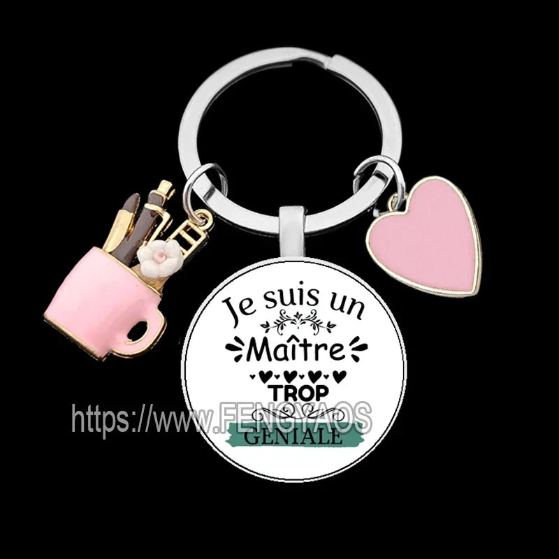 🧡 Merci Keychain – A Lovely Little Thank You for Amazing Teachers & Classroom Heroes! 🎁 - ThiGui
