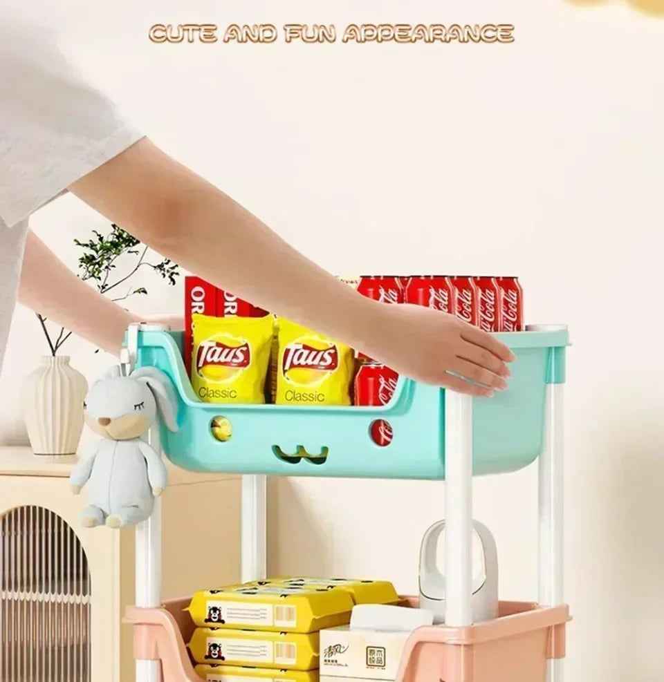 🛒 Rolling Storage Rack – Tidy Up in Style, Anywhere in the House! 🏠🧺 - ThiGui