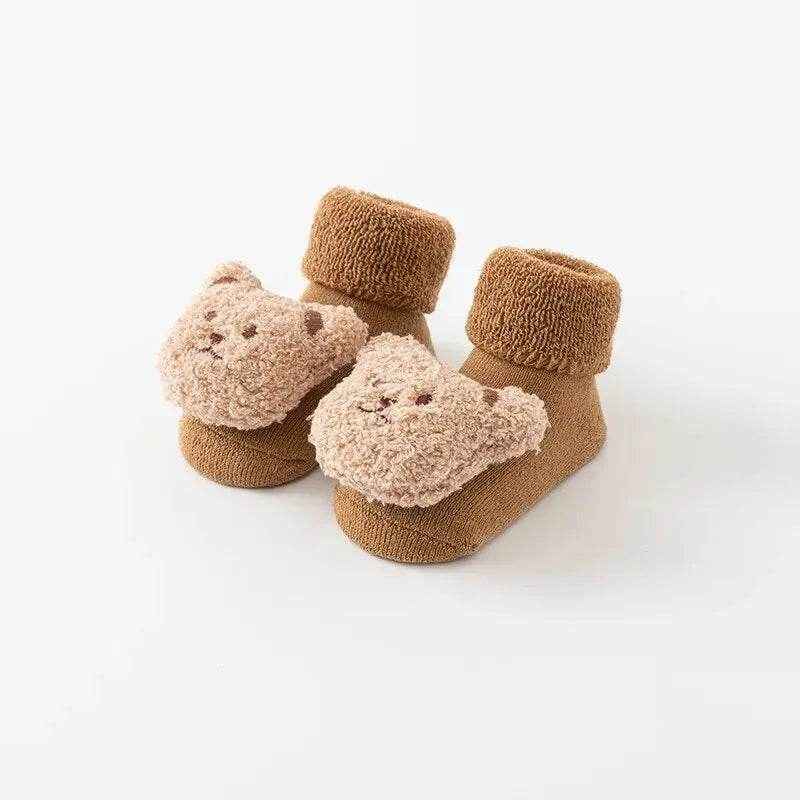 🧦Snuggly Little Steps – Cosy Non-Slip Winter Shoes for Tiny Explorers (0–2 Years) - ThiGui