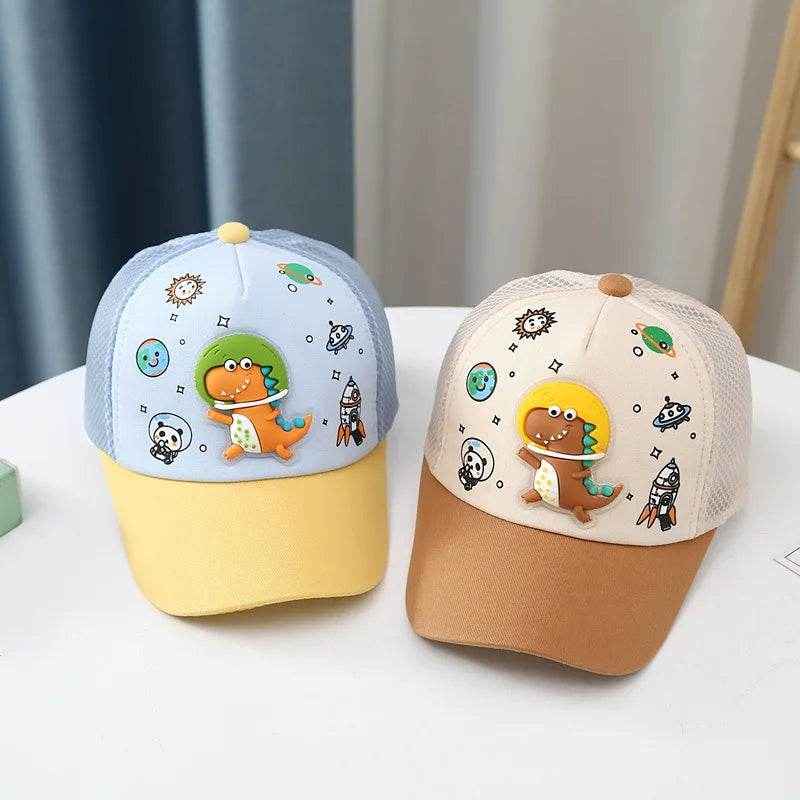 🌞Cool Dino Summer Hat for Boys – Light, Breezy & Sun-Smart Fun! - ThiGui