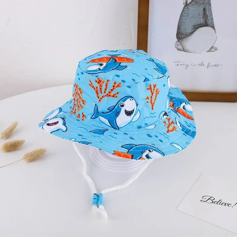 🧢 Cool & Covered! Lightweight Panama Bucket Hat for Babies & Toddlers ☀️🌿 - ThiGui