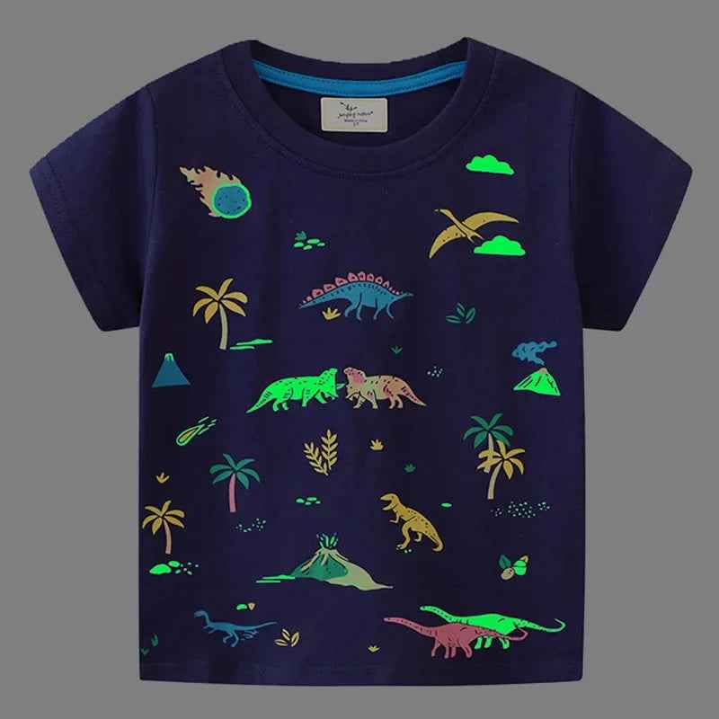 🦈 Boys' Shark Power Tee – Comfy, Cool & Ready for Action! 🌟 - ThiGui