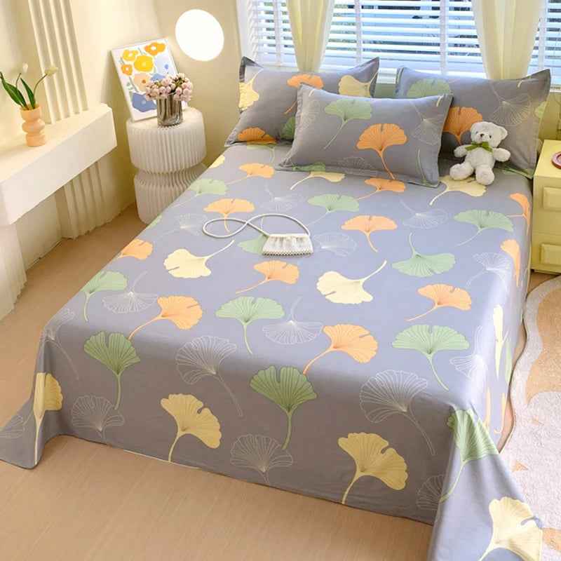 🛏️Fresh Flowers, Sweet Dreams – Soft Cotton Bed Sheet for Kids 🌸 - ThiGui