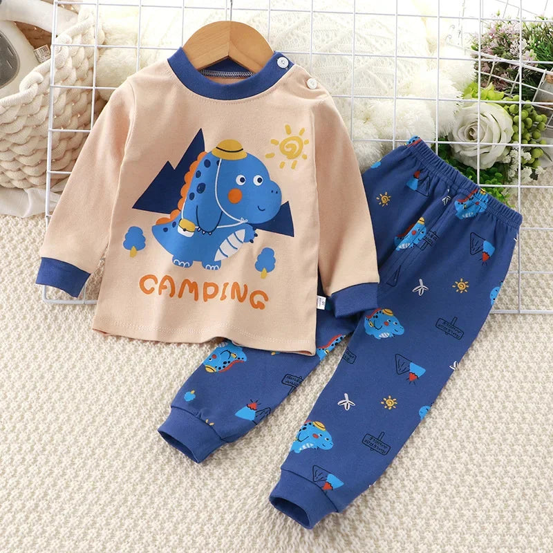 🌙Adorable Cartoon Baby Pajama Set – Snug, Soft & Super Cute! 💤 - ThiGui