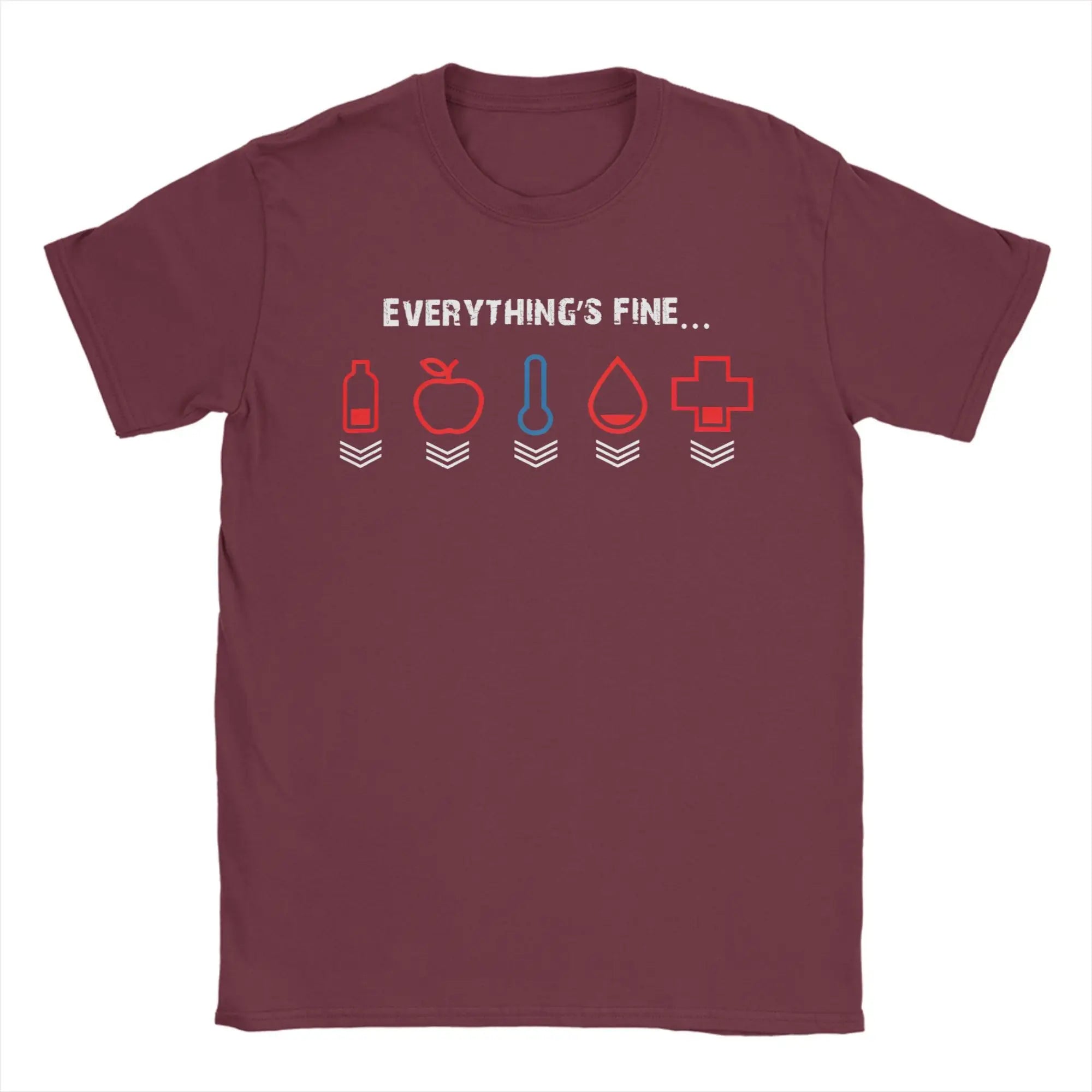 I’m Fine Everything’s Fine Gamer Tee 🎮🔥 100% Cotton Men’s T-Shirt - ThiGui