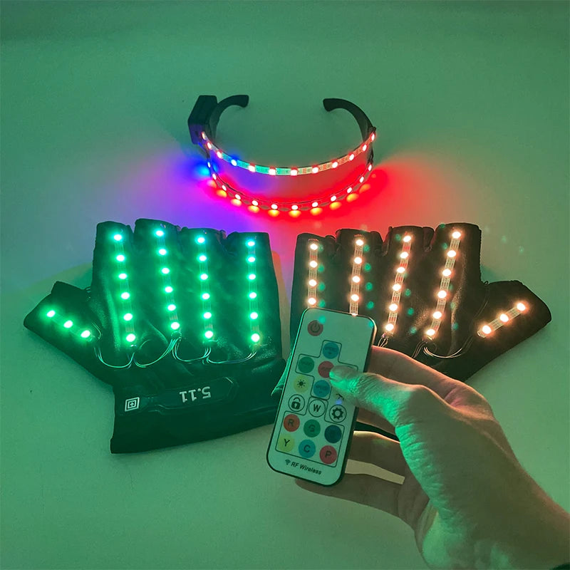 🧤 LED Glow Glasses + Gloves ✨ | Dance, Dazzle & Shine at Every Party! 🕺💡 - ThiGui