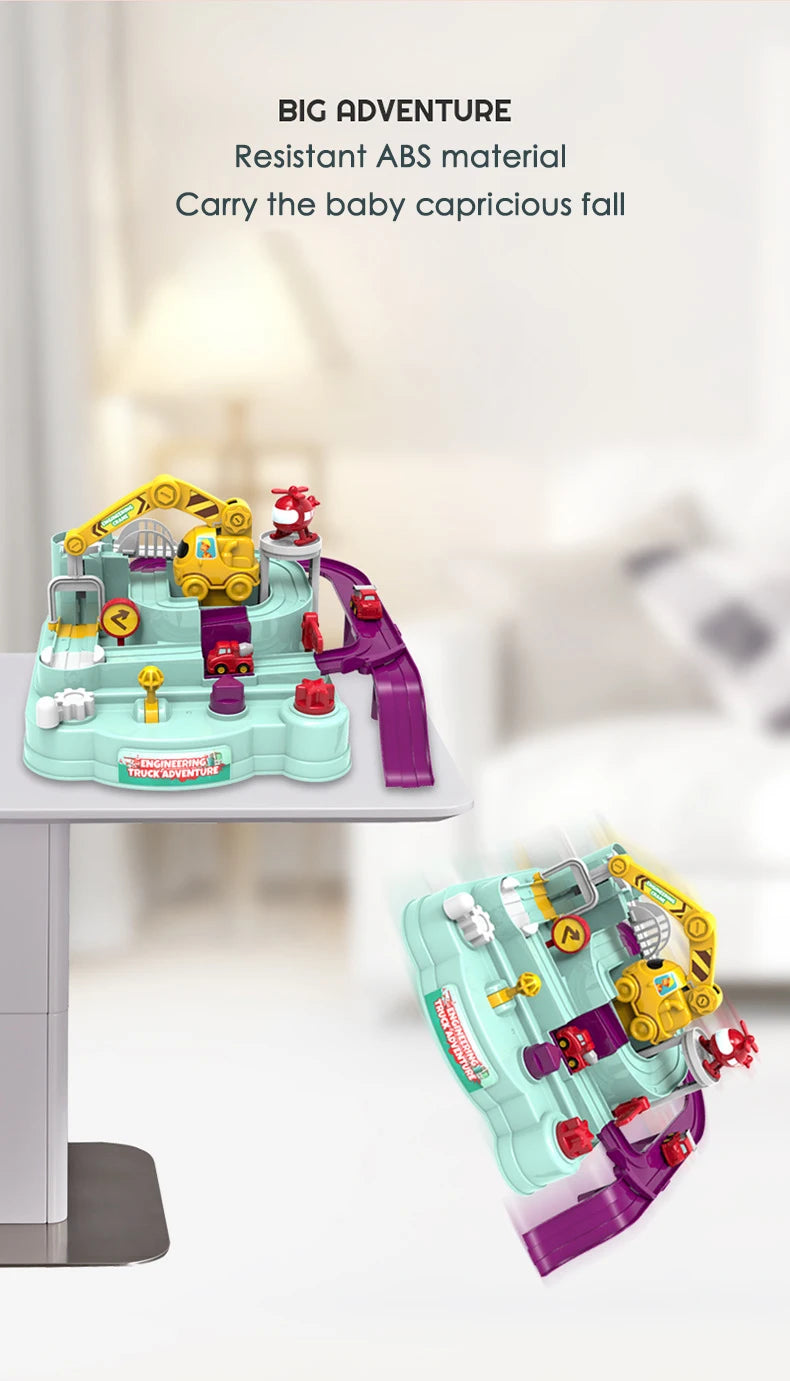 🚀🚗 Adventure Track Playset – Action-Packed Fun for Curious Kids! 🐒🛤️ - ThiGui