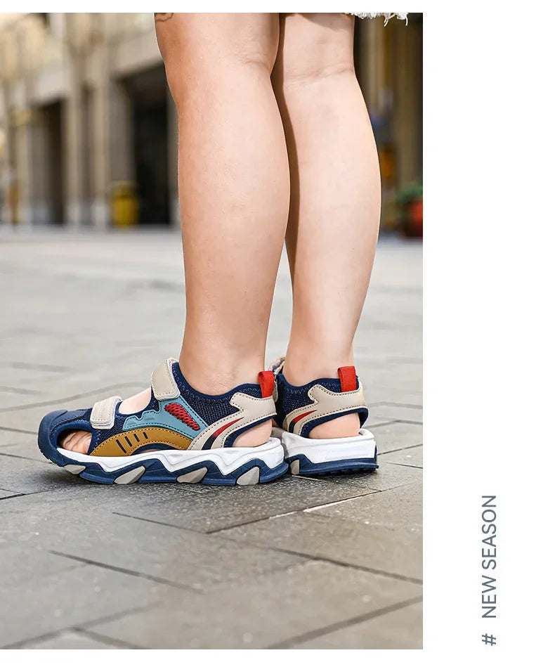 🏖️ Cool, Comfy & Ready to Go! Boys' Slip-On Sandals for Summer Adventures ☀️👣 - ThiGui