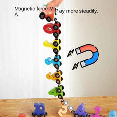 🧲Choo-Choo Count & Learn – Magnetic Wooden Train with Numbers for Curious Little Conductors - ThiGui