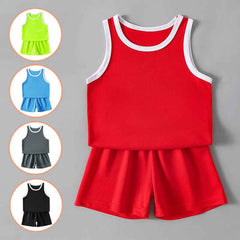 Breezy Summer 2-Piece Set – Quick-Dry Vest & Stretch Shorts for Active Boys on the Go! - ThiGui