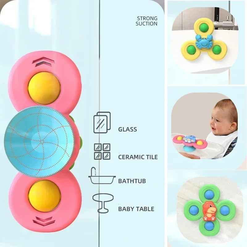 🌀 Spinner Suction Toys – Bath Time, Play Time, Anytime Fun! 🚿👶 - ThiGui