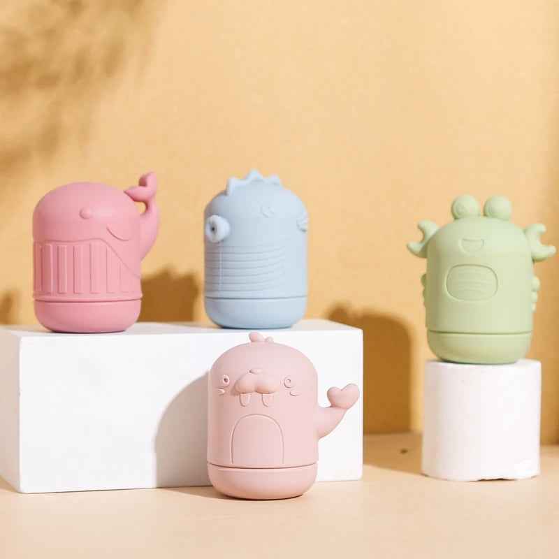 🐳 Soft Silicone Animal Bath Toys – Splash-Safe Fun with Cuddly Creatures! 💦🛁 - ThiGui