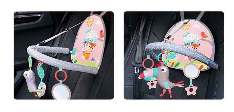 🍼 Car Seat Activity Toy – Kick, Grab & Explore on the Go! 🚗🎠 - ThiGui