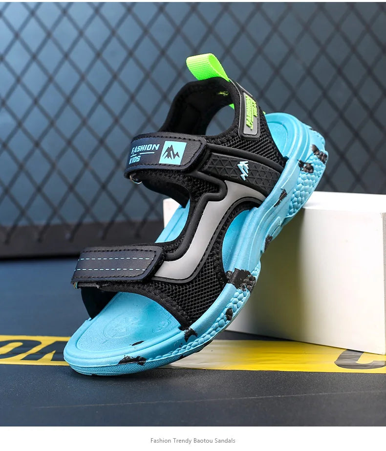 🏖️ Adventure-Ready! Camouflage Summer Sandals for Active Boys 👣💥 - ThiGui