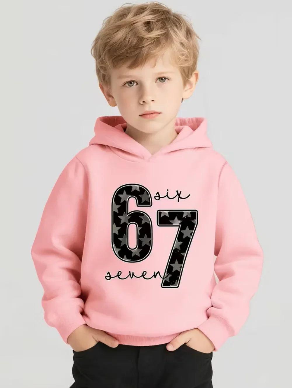 Bruh 67 Six Seven Brainrot Hoodie 😎🔥 Cool & Cosy Kids Streetwear Sweatshirt - ThiGui