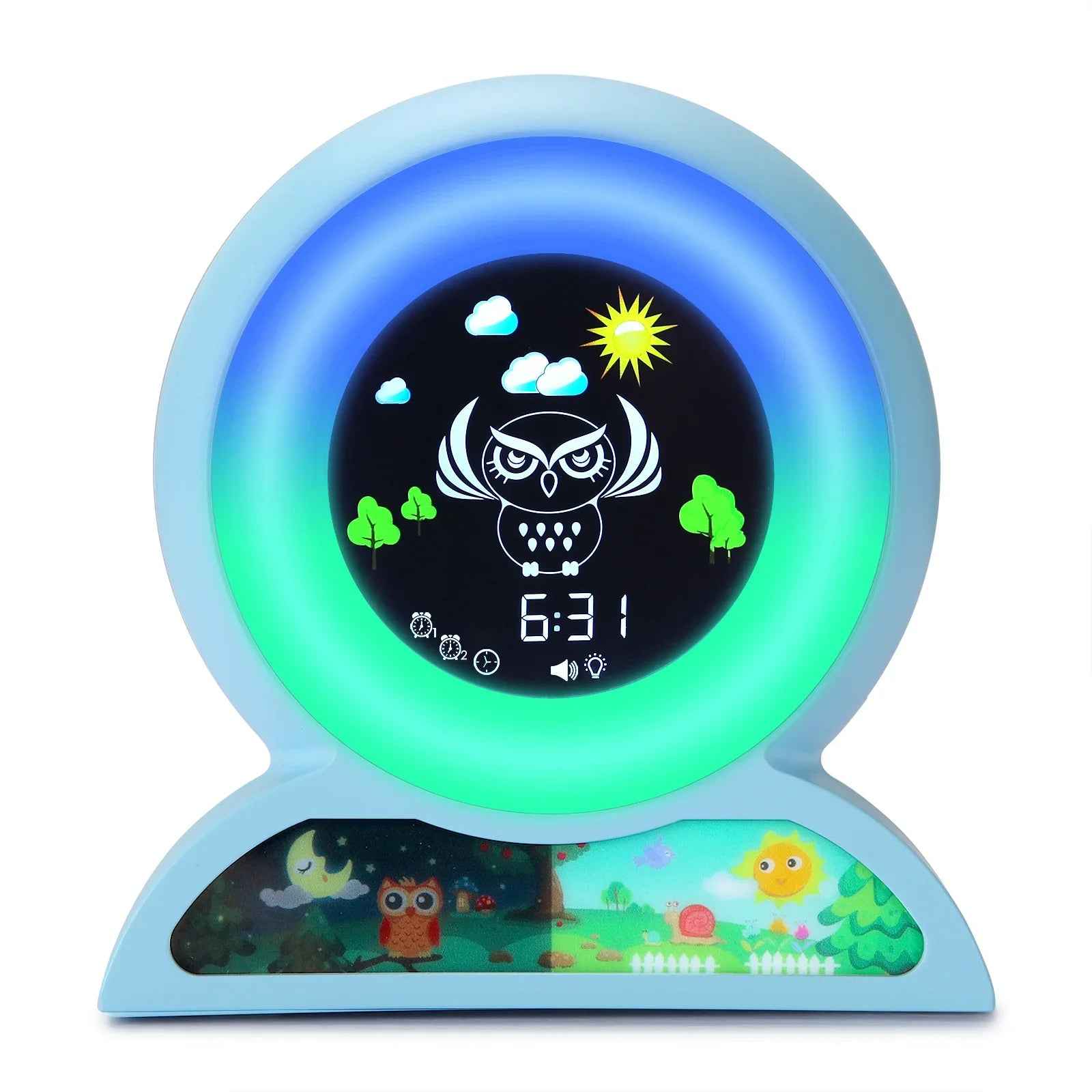 ⏰ Wake Up Happy – Animal Alarm Clock & Sleep Trainer for Kids! 🐻🌈 - ThiGui